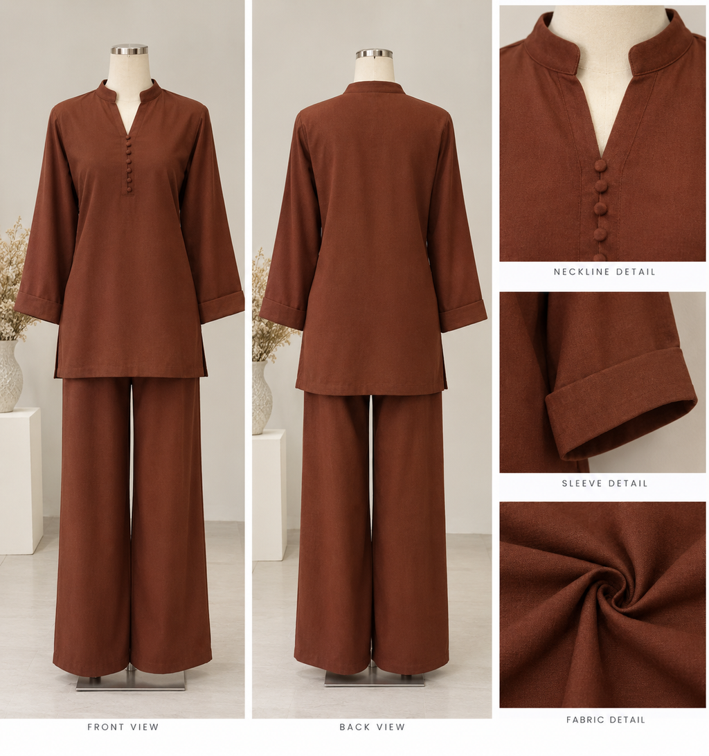Women’s Chocolate Brown Cord Set
