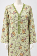 Pista Green Floral Printed Two Piece Set
