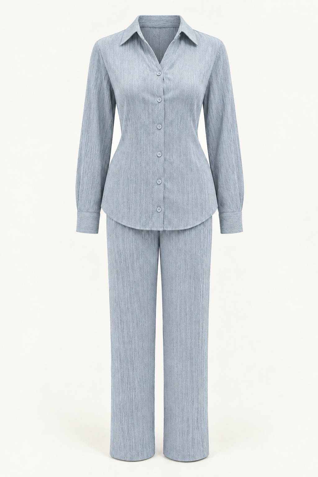 Pale blue-grey full outfit