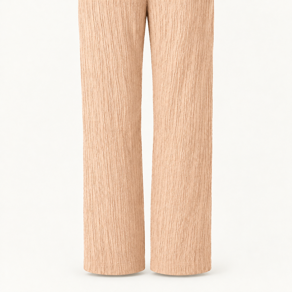 Peach beige trouser detail