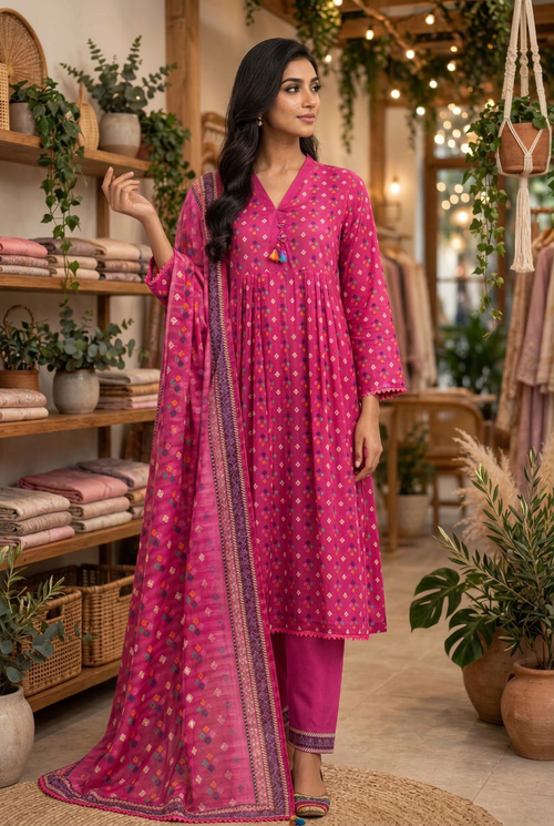 Side-facing photo with matching boutique background
